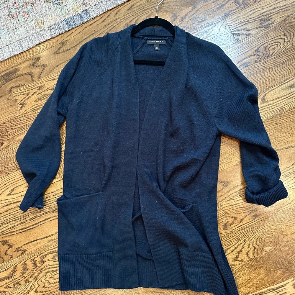 Banana Republic cardigan navy medium
